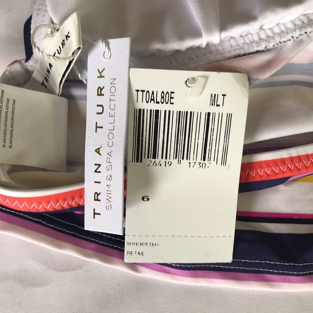 Trina Turk Treasure Cove Bikini Top NWT - Picture 9 of 12